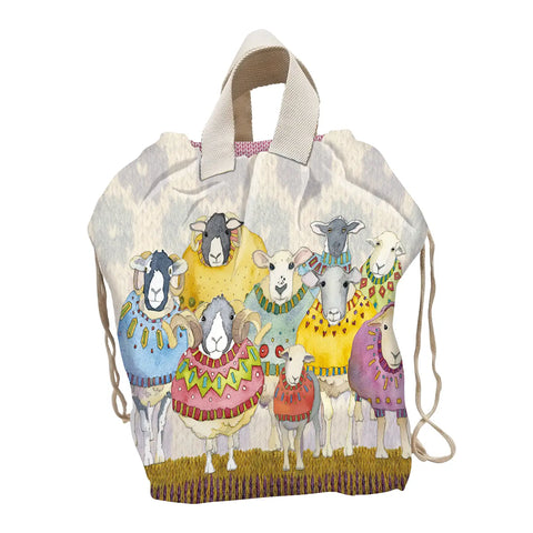 Emma Ball Sheep in Sweaters Large Bucket Bag