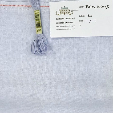 Dames of the Needle Linen 32 ct - Fairy Wings