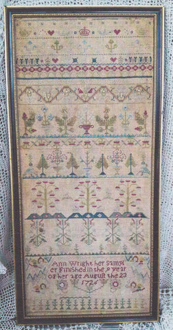 Samplers Not Forgotten - Ann Wright 1726