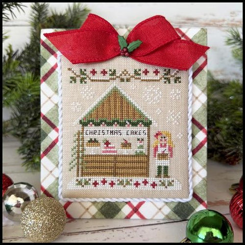 Country Cottage Needleworks - Christmas Market-Christmas Cake Stand