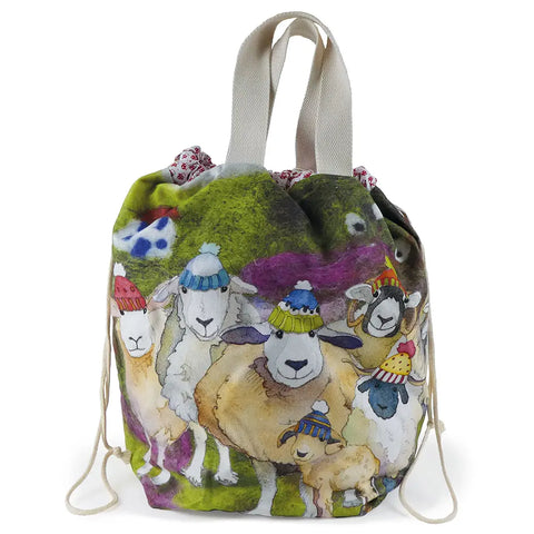 Emma Ball Sheep in Sweaters Large Bucket Bag