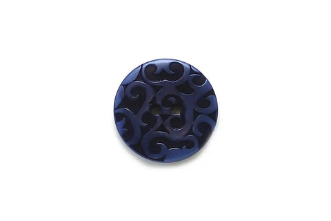Ornate Blue Corozo 28mm