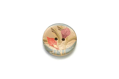 Coconut Calla Lily Flowers & Leaves 25mm