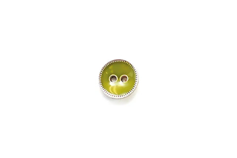 Epoxy Resin on Metal Avocado Green 15mm