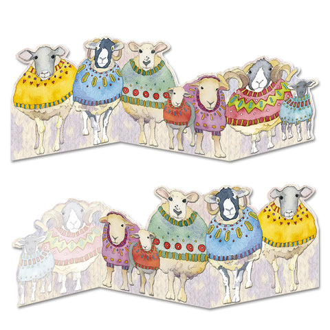 Emma Ball Sheep in Sweaters Two Fold Card
