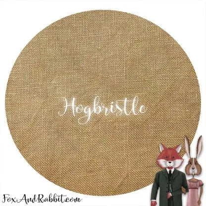Fox and Rabbit Linen 28 ct - Hogbristle