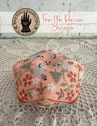 Teresa Kogut - Finn Raccoon Biscornu