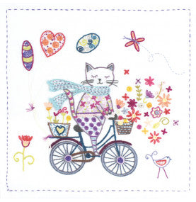 Embroidery Kit - Life is Good on a Bicycle